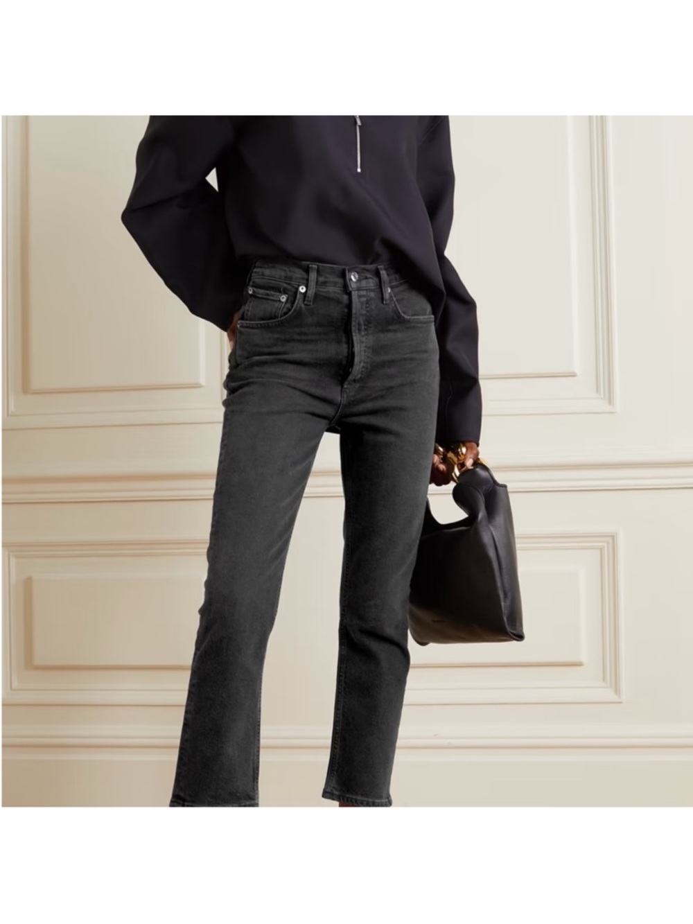 Agolde Riley High Rise Straight Crop Jeans - Picture 3 of 12